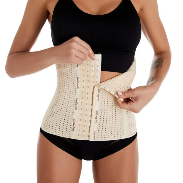 Women Hollow Breathable Corset Body Shaper Abdominal Belt Bustier Vest Shapewear 